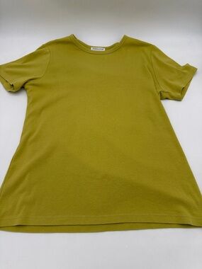 Pendleton Women's Olive Green Short Sleeve Top Large 100% Cotton